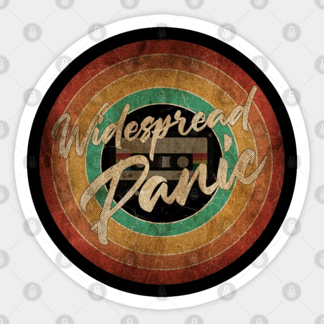 Widespread Panic Vintage Circle Art Sticker by antongg